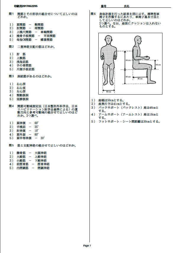問題印刷機能
